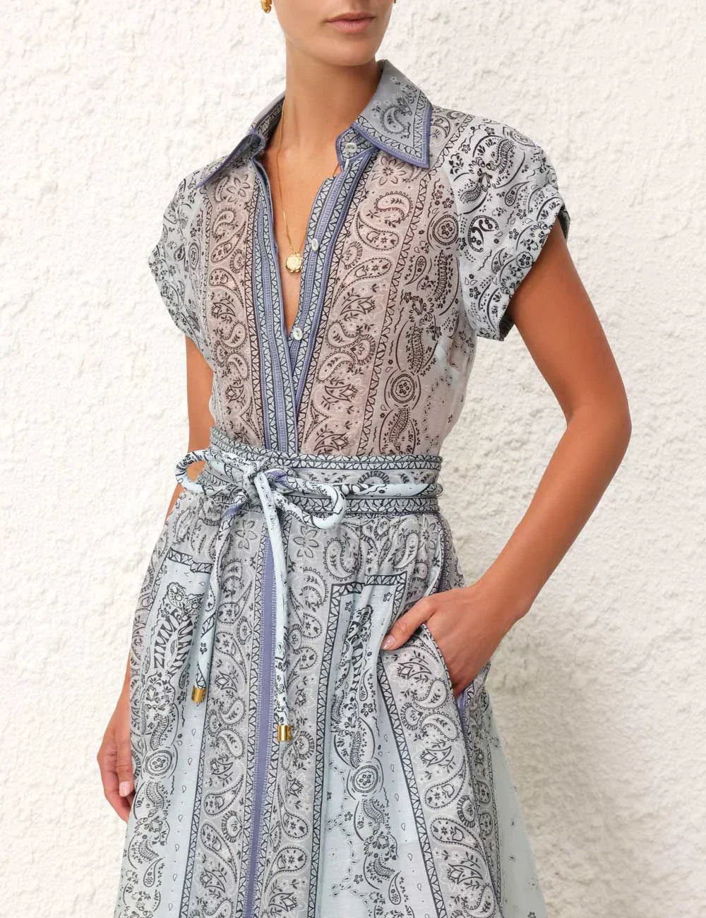 Amelia™ | Breezy Paisley Blouse and Skirt