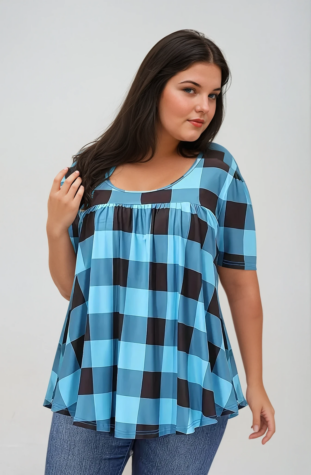 The Delilah™ Plaid Swing Top