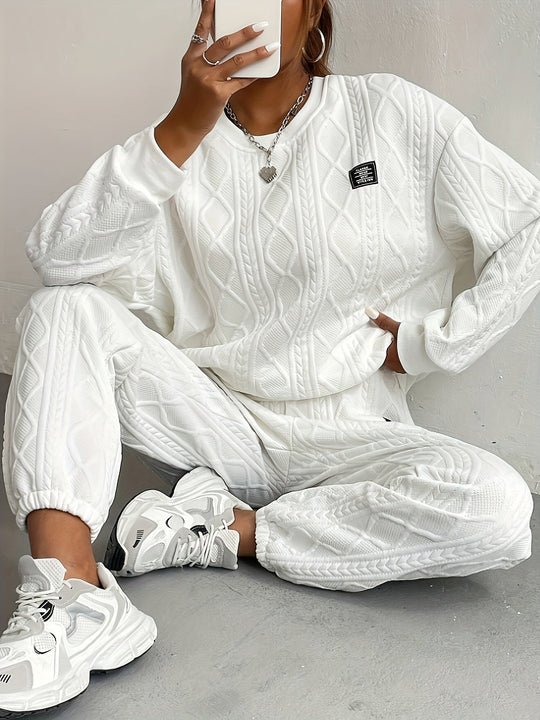 Qarissa™ | Luxe Knit Cable Lounge Set