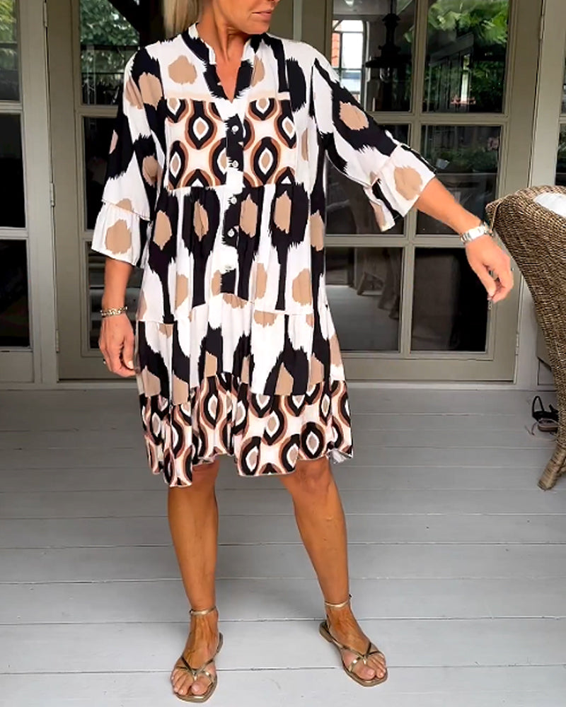 Laura Stylish Print Dress