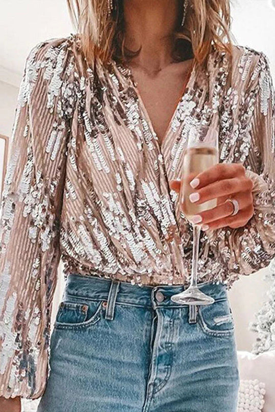 Ruth™ - Glam Sequined Blouse