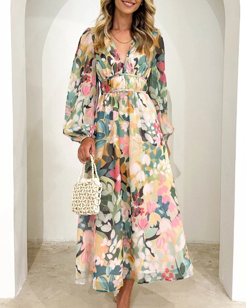 Annie - Boho Floral Maxi Dress