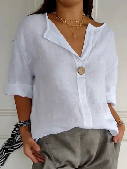 Jessie Casual V-neck Blouse