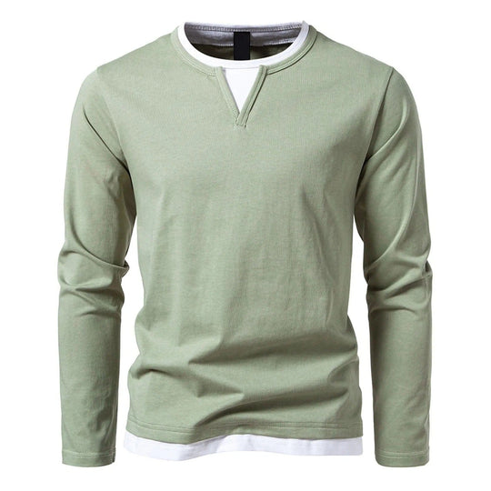 Kent™ | Stylish Layered V-Neck Long Sleeve Shirt