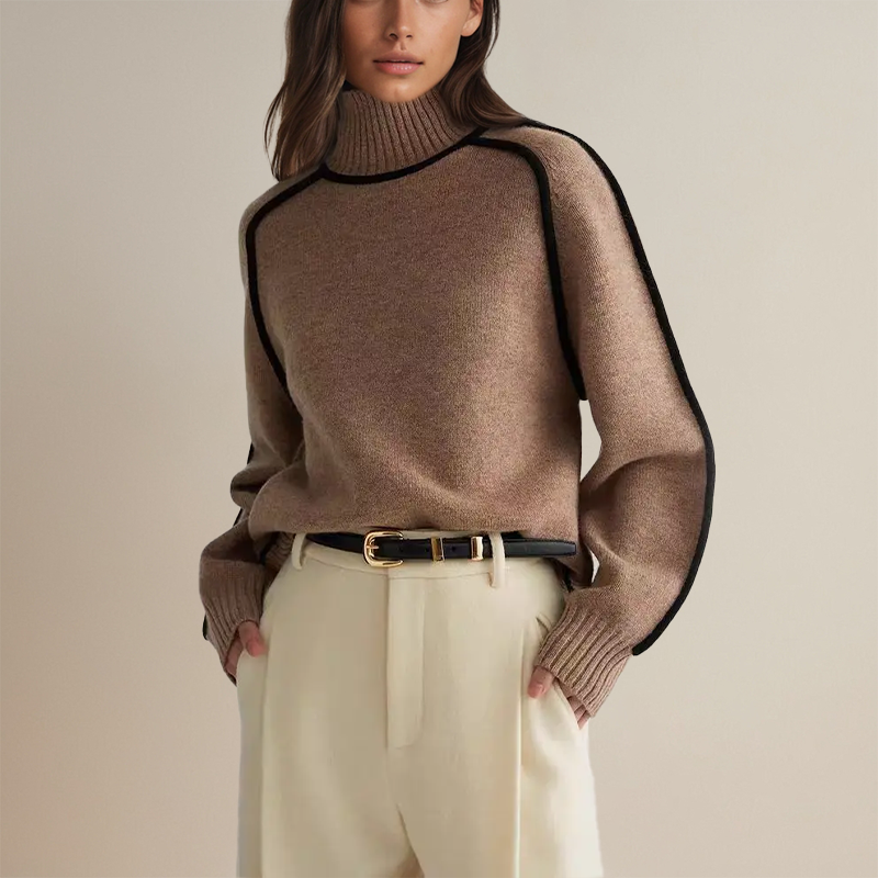 Lara | Women's Sweater with Turtleneck