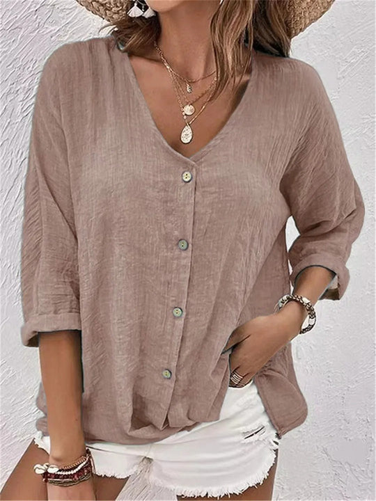 Milana | Relaxed Button-Up Blouse