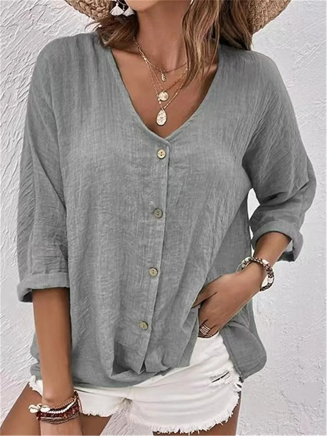 Milana | Relaxed Button-Up Blouse