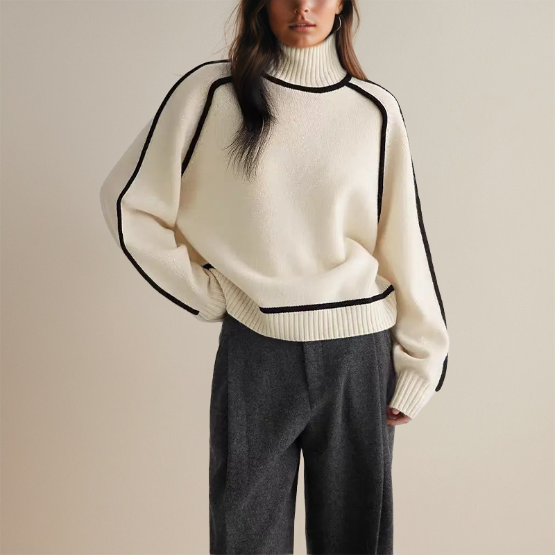 Lara | Women's Sweater with Turtleneck