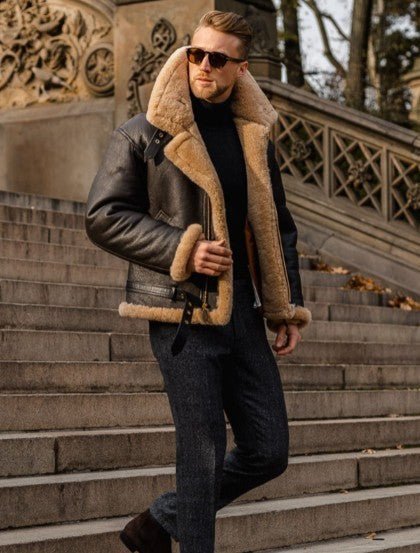 Enzo™ | Sheepskin Leather Jacket