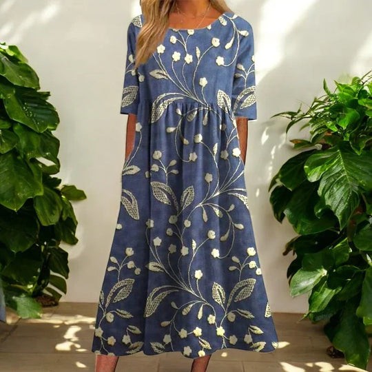 Kharen Floral Midi Dress