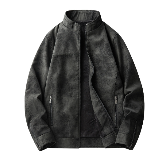 Frank™ | Premium Leather Jacket with Zipper