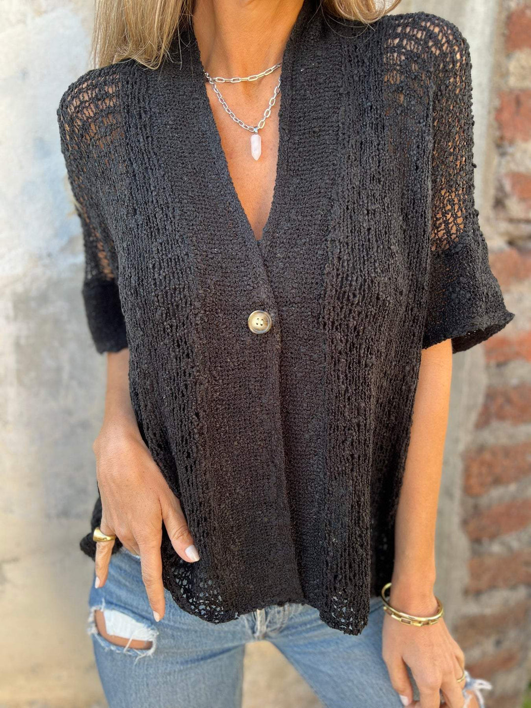 Ivonie Elegant Textured Top