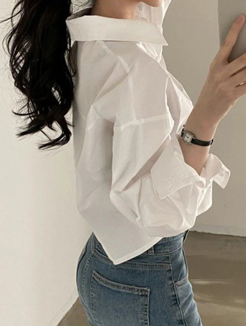 Zadily™ - Casual Long Sleeve White Shirt