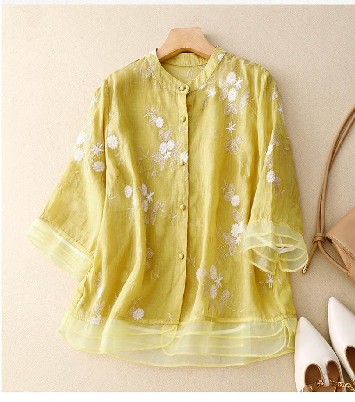 Eloise™ | Embroidered Cotton Blouse